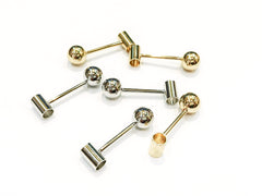 Brass findings, 8x29mm, T-shape, Price Per 2 Pieces - amakeit bead 天富