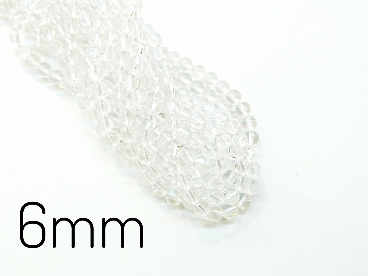 Rock Crystal, Smooth Round Beads, Gemstone Beads | 白水晶, 圓形, 水晶