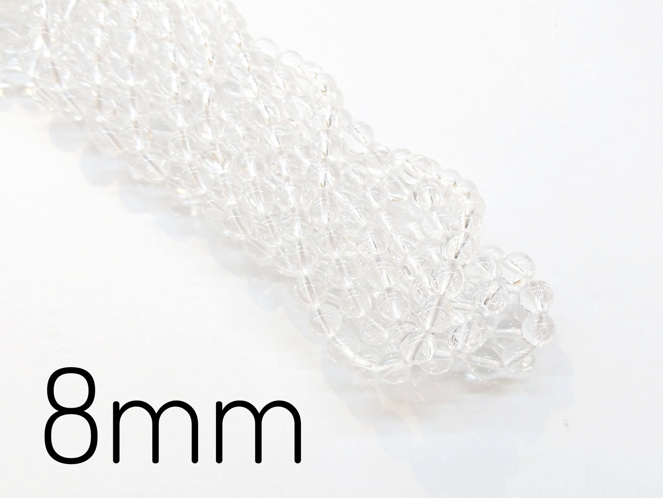 Rock Crystal, Smooth Round Beads, Gemstone Beads | 白水晶, 圓形, 水晶