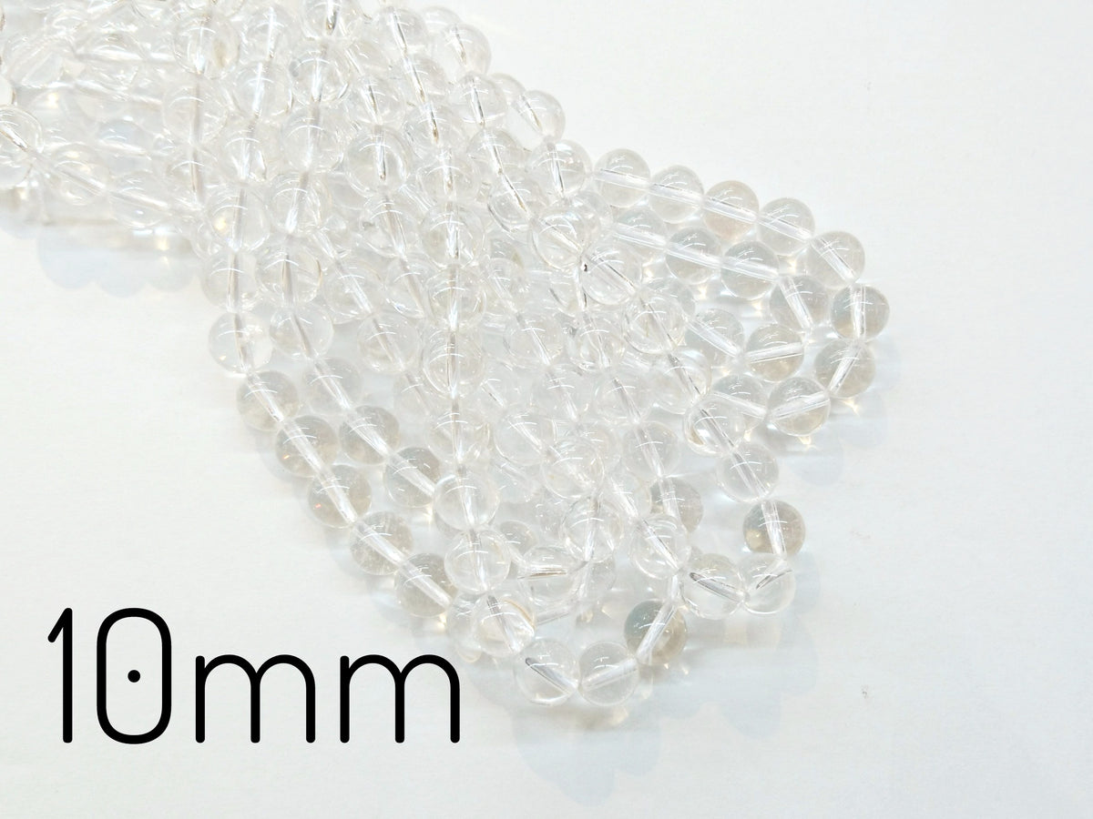 Rock Crystal, Smooth Round Beads, Gemstone Beads | 白水晶, 圓形, 水晶
