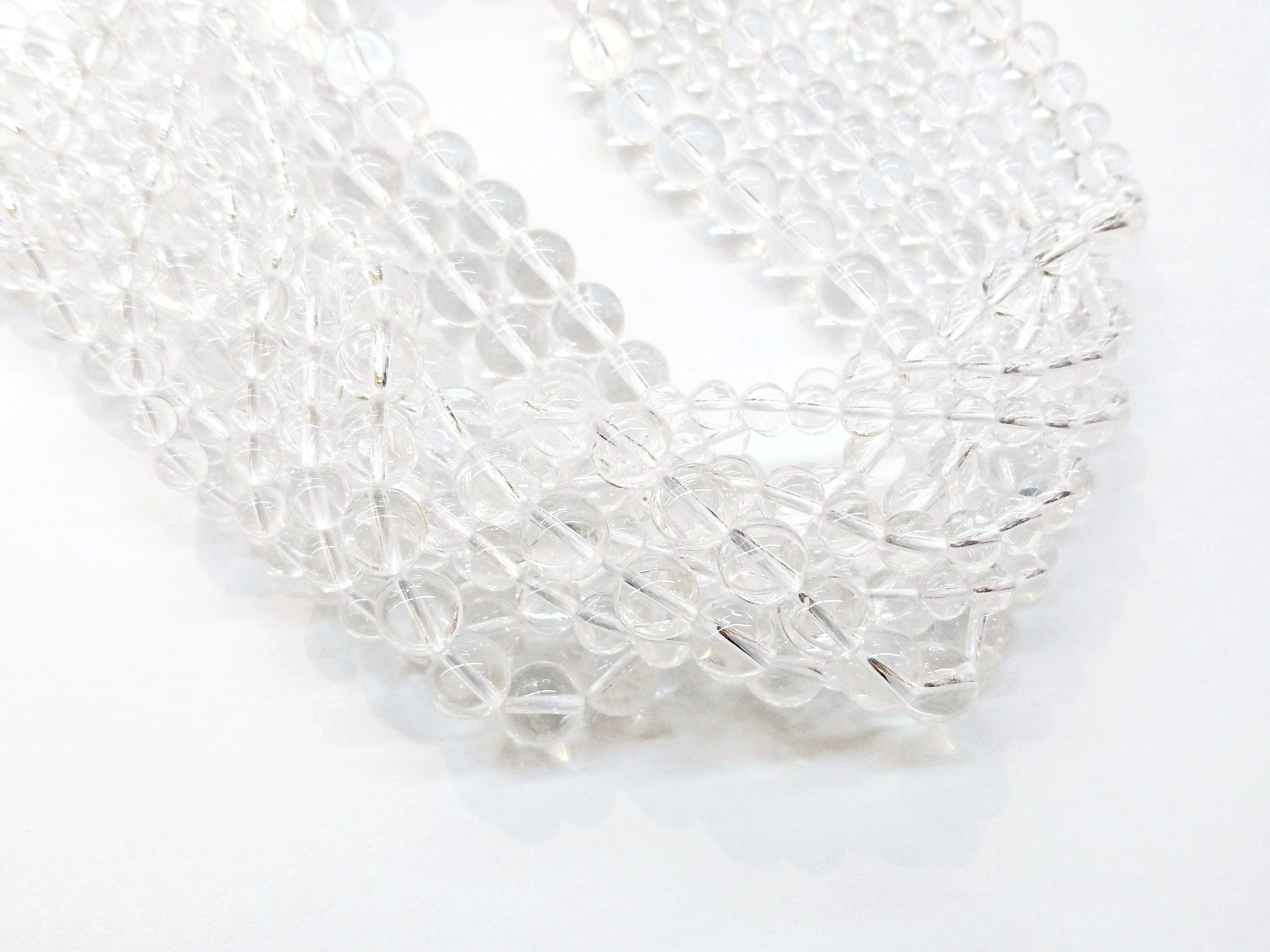 Rock Crystal, Smooth Round Beads, Gemstone Beads | 白水晶, 圓形, 水晶