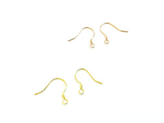 925銀耳勾, 銀/玫瑰金色/金色, 1對