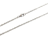 18"/30" Stainless Steel Necklace, 2.2mm Twisted Cable Chain| 18"/30" 不鏽鋼項鏈 2.2mm扭十字鏈