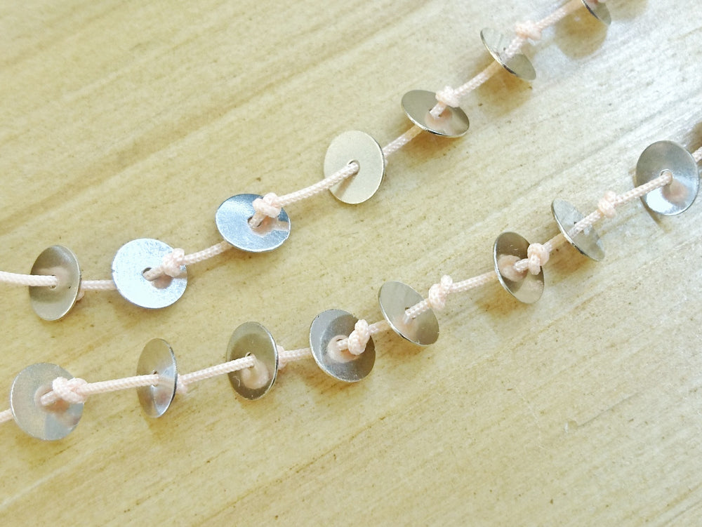 6mm brass sequin, thin metal disc, 500 pcs - amakeit bead 天富