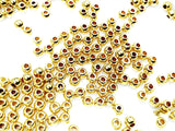 Stainless Steel Beads, Gold color, 4mm, Solid Ball, 1.5mm hole, 36 Pieces | 不鏽鋼珠, 金色, 4mm, 實心,  1.5mm孔, 36粒