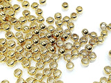 Stainless Steel Beads, Gold color, 4mm, Solid Ball, 2mm hole, 36 Pieces | 不鏽鋼珠, 金色, 4mm, 實心, 2mm孔, 36粒