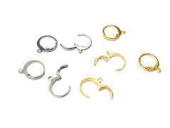 不鏽鋼耳鐶圈, 有圈, 2對