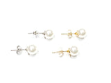 Earring, Stainless Steel, 8mm Pearl Earring with Ring,  2 Pairs | 仿珍珠耳鐶, 不鏽鋼, 有圈, 2對