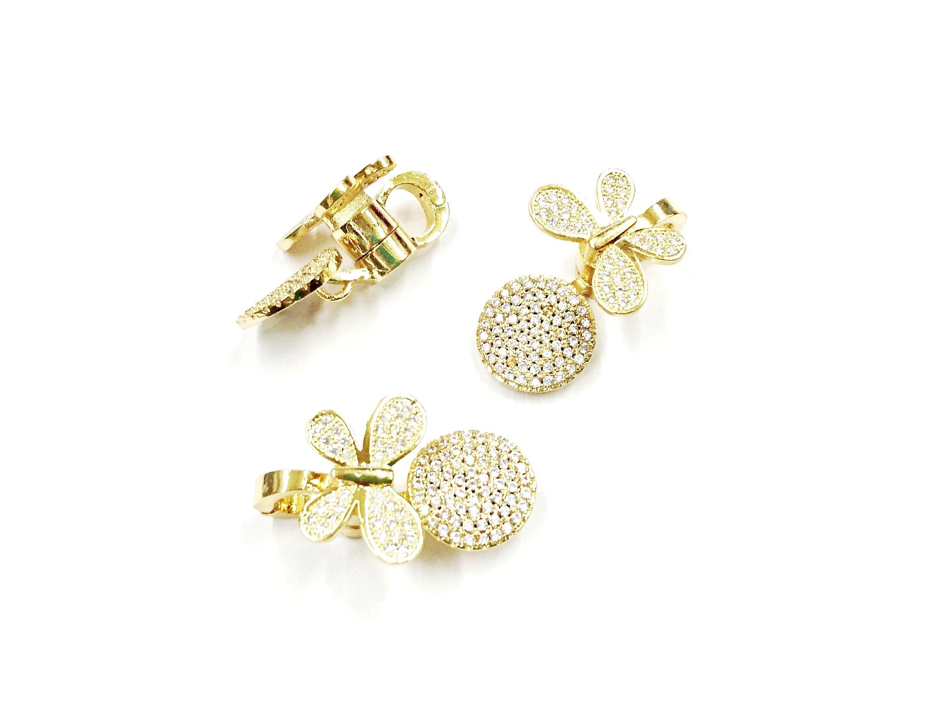 鏈墜扣, 閃石磁石扣, 17x27mm