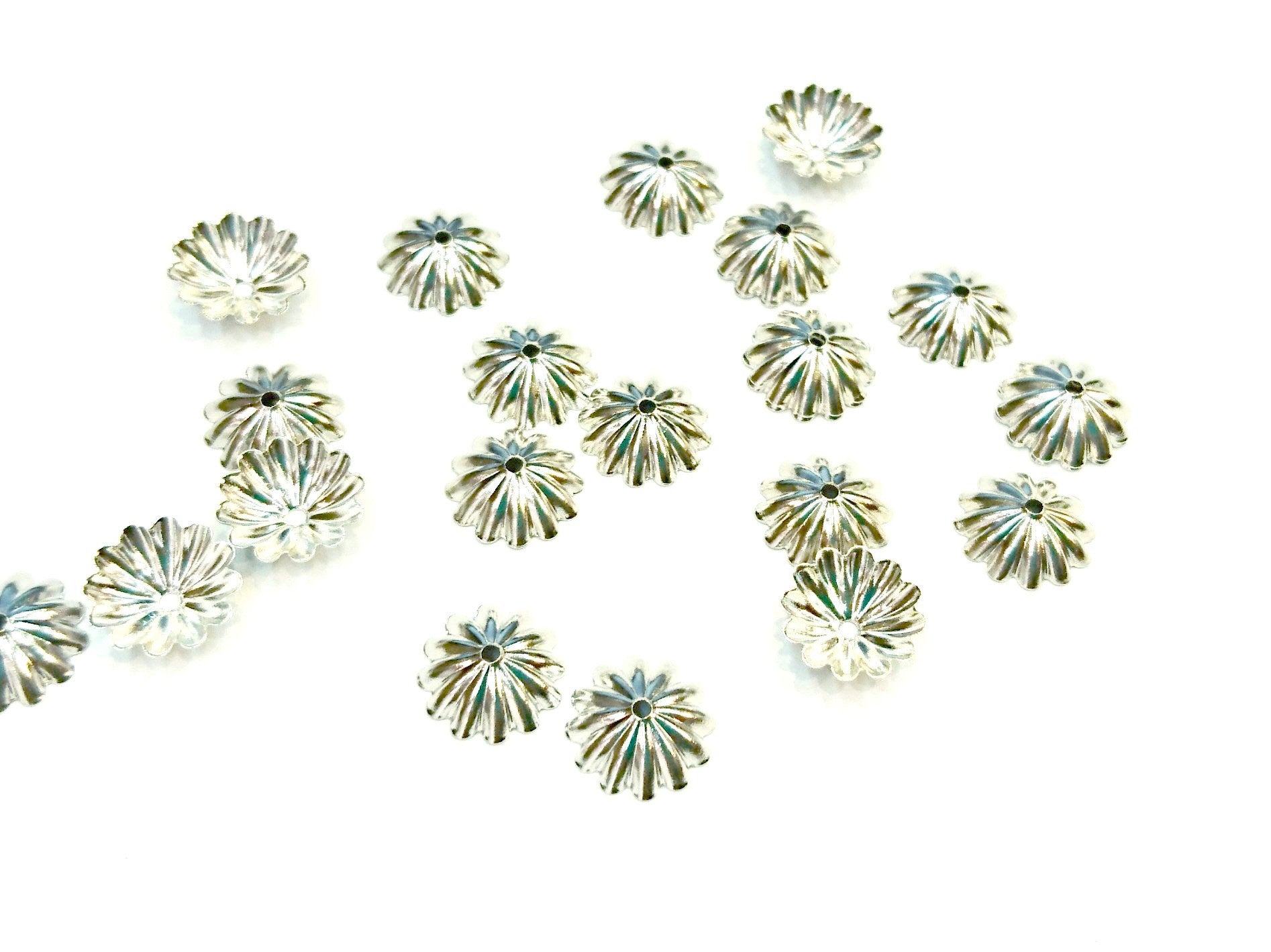 銅珠蓋, 10mm, 12mm珠用, 24個