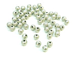Stardust beads, Sanded brass bead, Round, 6mm, 36 Pieces  | 噴沙銅珠, 6mm, 36個