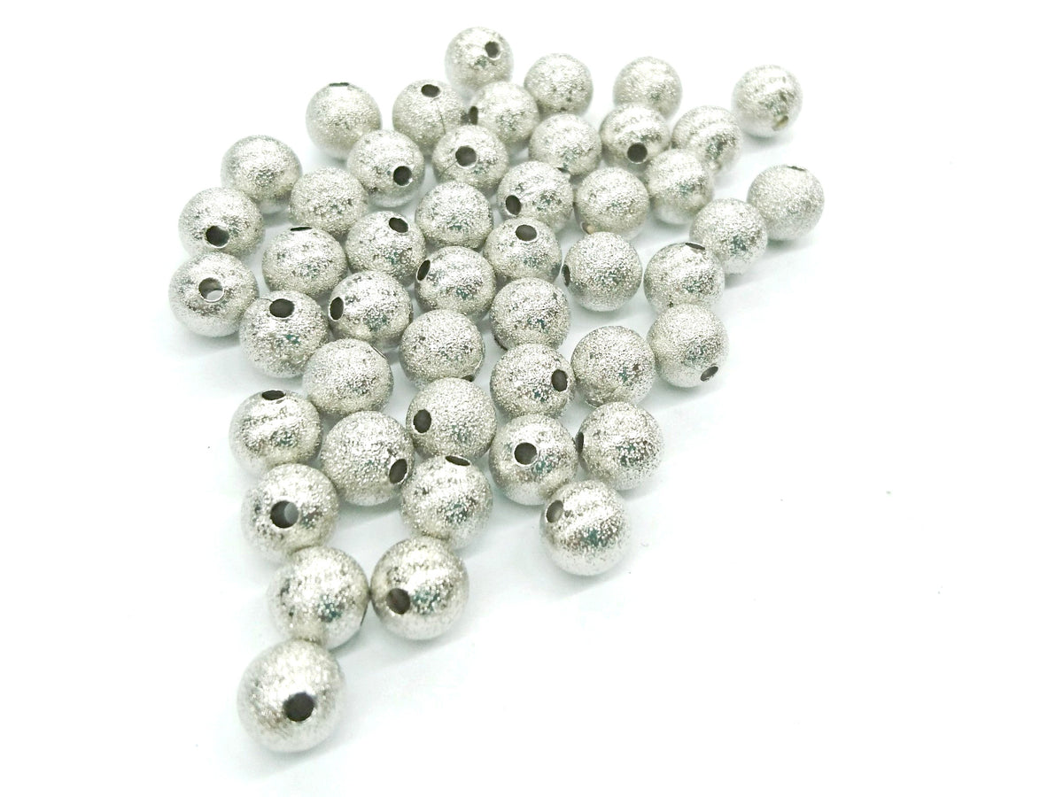 噴沙銅珠, 8mm, 4個色, 24個