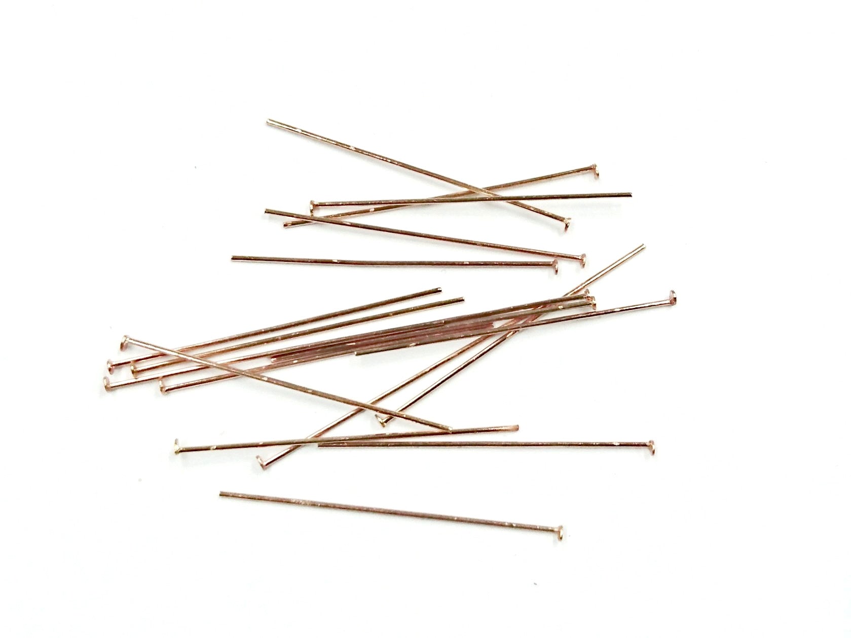 T字針, 30/40mm, 銅, 玫瑰金色, 24個