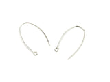 Earrings Wire, Sterling Silver, 18x32mm  | 925銀耳勾, 有圈