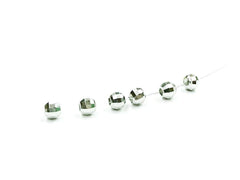 Beads, Sterling Silver, Facet-cut, Multi-cut, 3mm | 925銀珠, 3mm批花圓珠