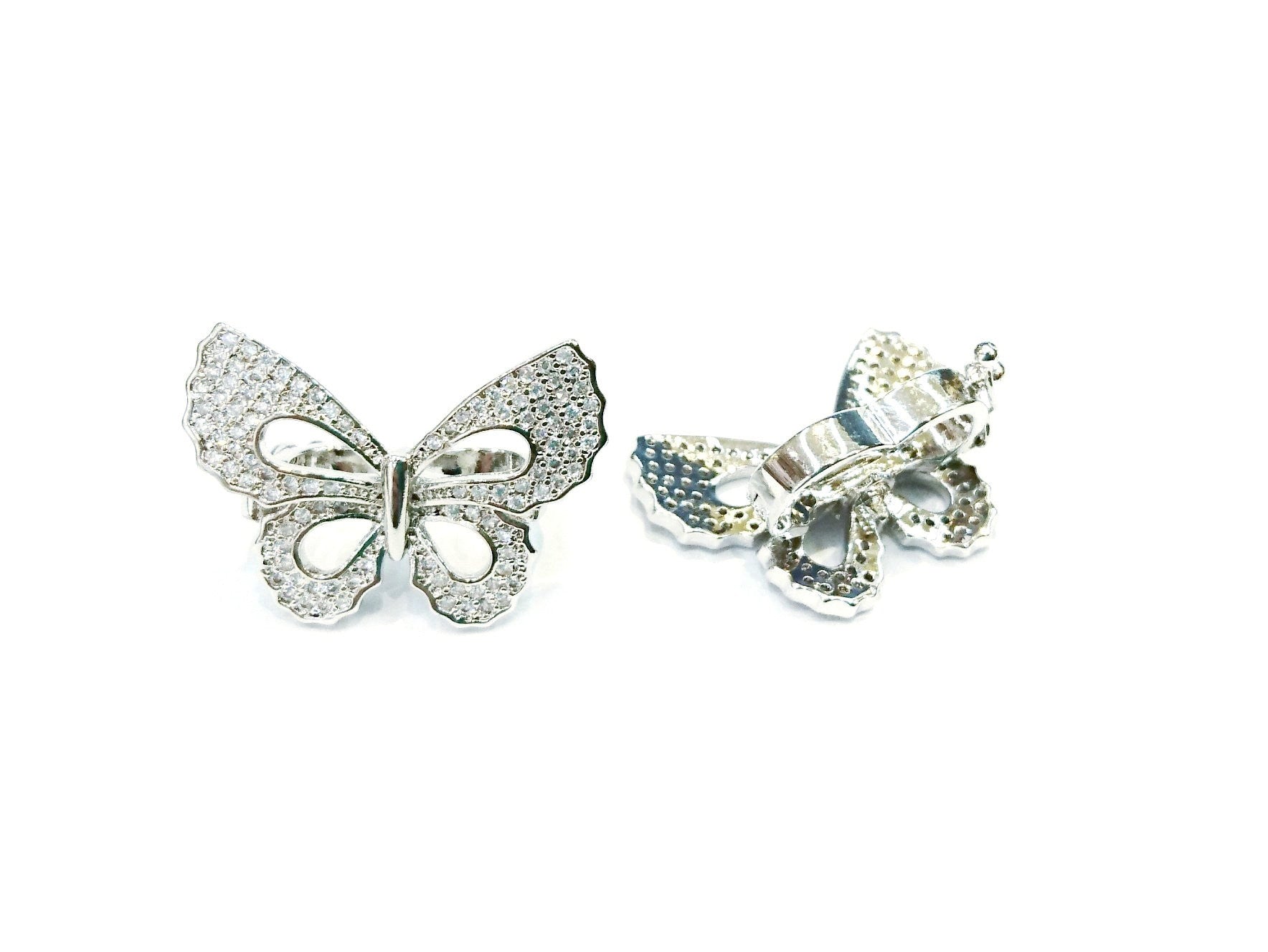 Clasp, Twister with Safety, 19x25mm | 閃石鏈扣, 19x25mm