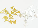 Brass Charm, 7x11.5mm, triangle, 36 pcs | 三角形銅片, 7x11.5mm, 36個