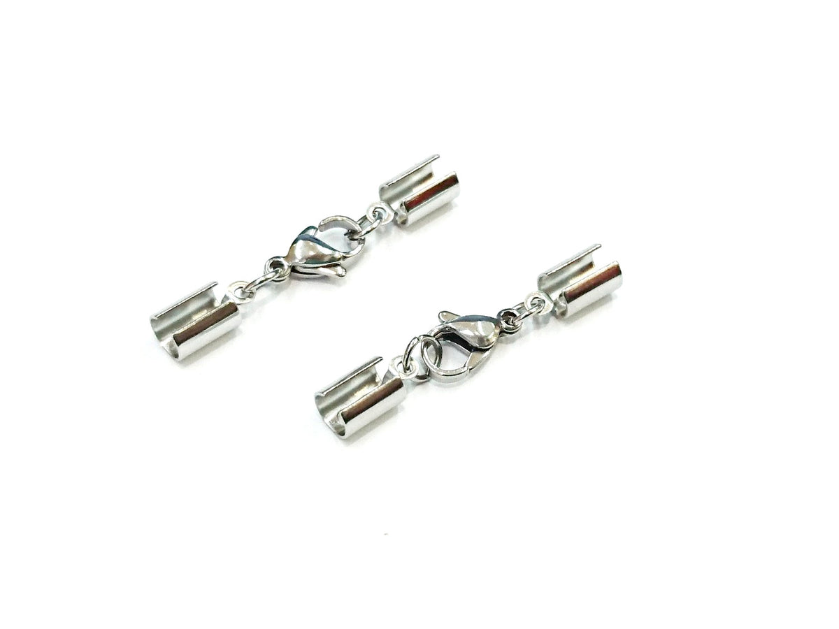 繩尾扣, 不鏽鋼, 3/4mm繩用, 2套