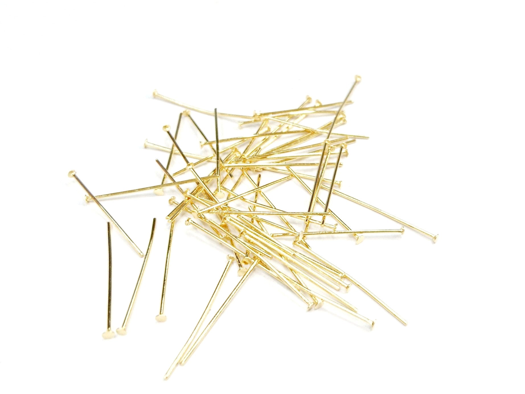 不鏽鋼T針, 金色, 36個