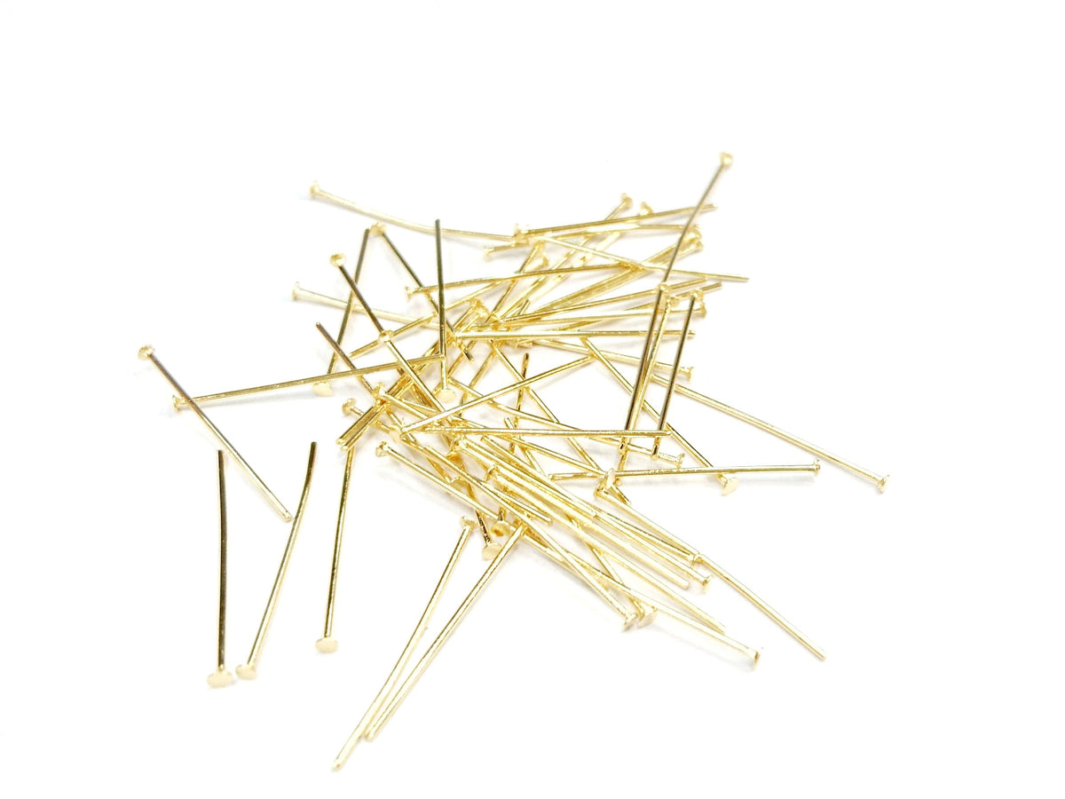 不鏽鋼T針, 金色, 36個