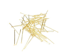 不鏽鋼T針, 金色, 36個