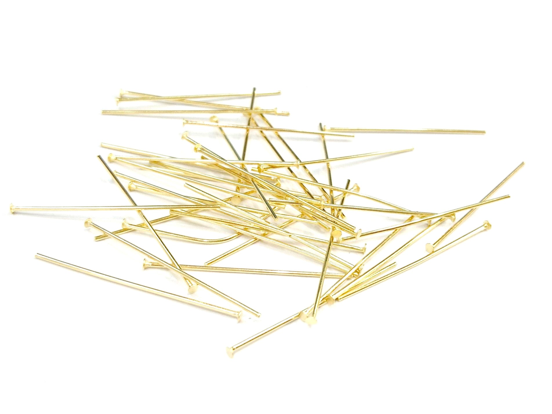 不鏽鋼T針, 金色, 36個
