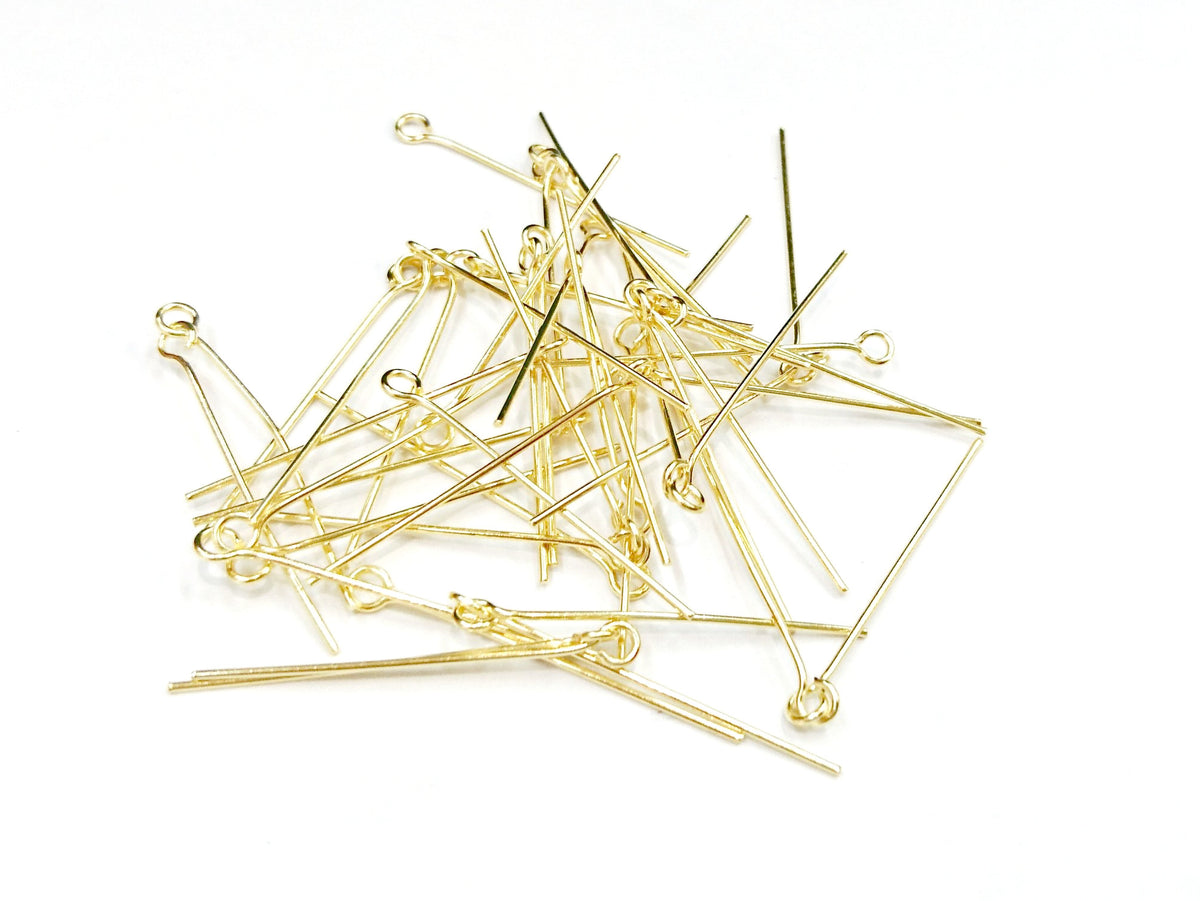 不鏽鋼9字針, 金色, 36個