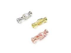 Snap Clasp, 6.5x23mm, Clear Cubic Zirconia | 閃石鏈扣, 6.5x23mm