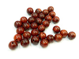 Wood beads, 8mm, 10mm, Round, Padauk, Price per Pack | 木珠, 8mm/10mm圓, 紹氏紫檀, 散珠包裝