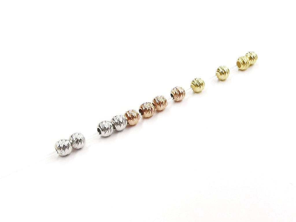 Beads, Sterling Silver, 2.5mm | 925銀珠, 2.5mm切面圓珠