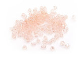 Bicone Glass Bead, 3mm, Light Pink, 144 pcs | 雙尖水晶玻璃, 3mm, 水紅色, 144粒