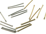 Connector, Brass, 2 Holes, Sideways Stick Connector, 25mm/30mm | 連接件, 銅, 2孔, 25mm/30mm