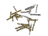 Connector, Brass, 2 Holes, Sideways Stick Connector, 14/21mm | 連接件, 銅, 2孔, 14/21mm