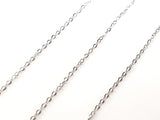 Stainless Steel Chain, Flat Oval Cable, 1.0mm | 不鏽鋼鏈, 1.0mm, O型壓扁鏈