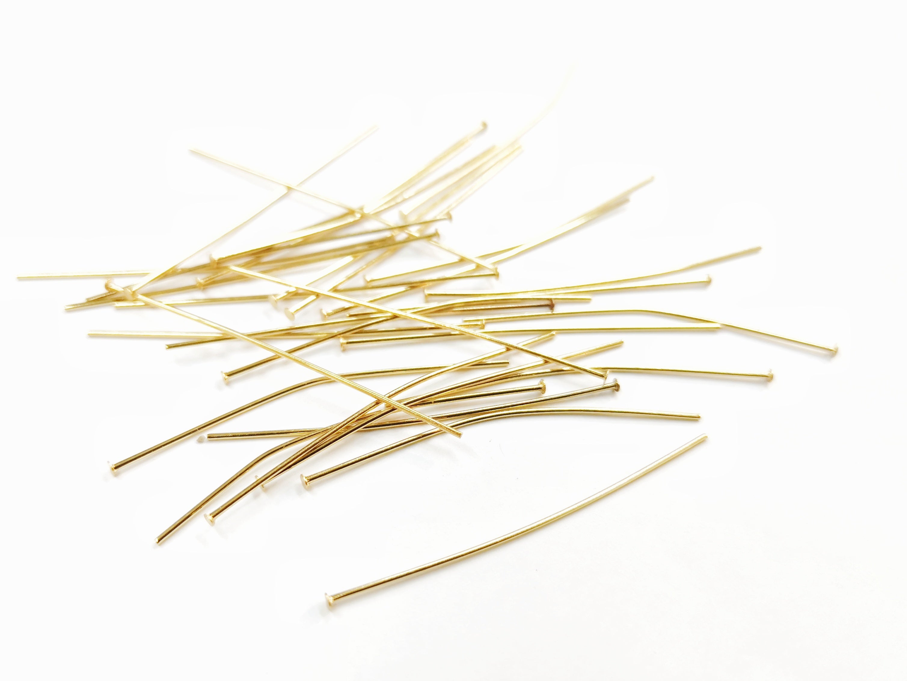 不鏽鋼T針, 金色, 36個