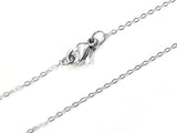 18" Stainless Steel Necklace, 1.2mm Flat Cable Chain | 18" 不鏽鋼項鏈 1.2mm十字扁鏈