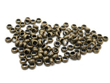 銅珠, 圓扁珠, 2x4mm, 2.5mm孔