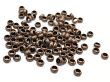 Bead, Brass, 2x4mm, 2.5mm hole | 銅珠, 圓扁珠, 2x4mm, 2.5mm孔