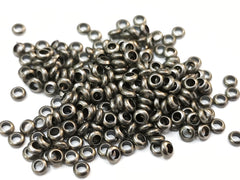 銅珠, 圓扁珠, 1.5x3.5mm, 1.9mm孔