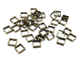 Brass Bead, Sqaure Bead Frame, 5mm, 12pcs | 雙孔銅圈, 5mm, 12個