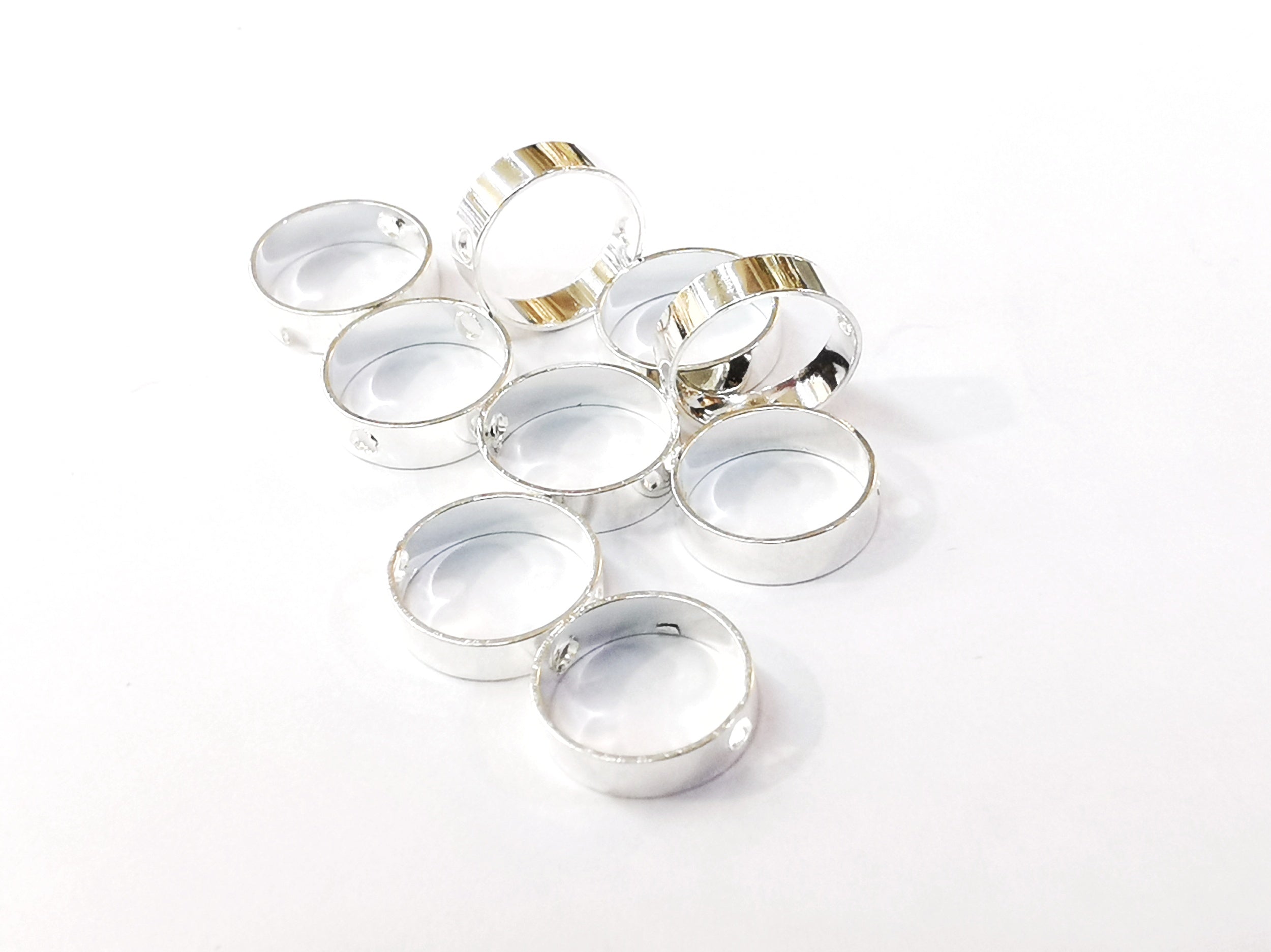 雙孔銅圈, 9mm/11mm, 6個