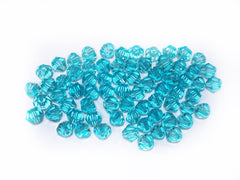 尖水晶玻璃, 5mm, 淺寶藍, 72粒