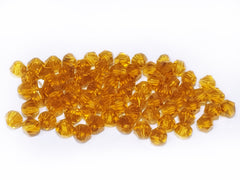 Bicone Glass Bead, 5mm, Goldenrod, 72 pcs | 雙尖水晶玻璃, 5mm, 中黃, 72粒