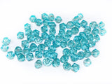 Bicone Glass Bead, 6mm, Light Cyan, 72 Pcs | 雙尖水晶玻璃, 6mm, 淺寶藍, 72粒