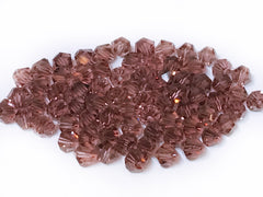 雙尖水晶玻璃, 5mm, 中紫, 72粒