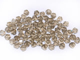Bicone Glass Bead, 5mm, Gray, 72 pcs | 雙尖水晶玻璃, 5mm, 灰色, 72粒