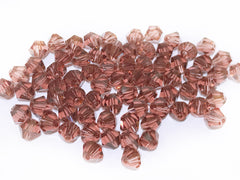 雙尖水晶玻璃, 6mm, 深紫, 72粒