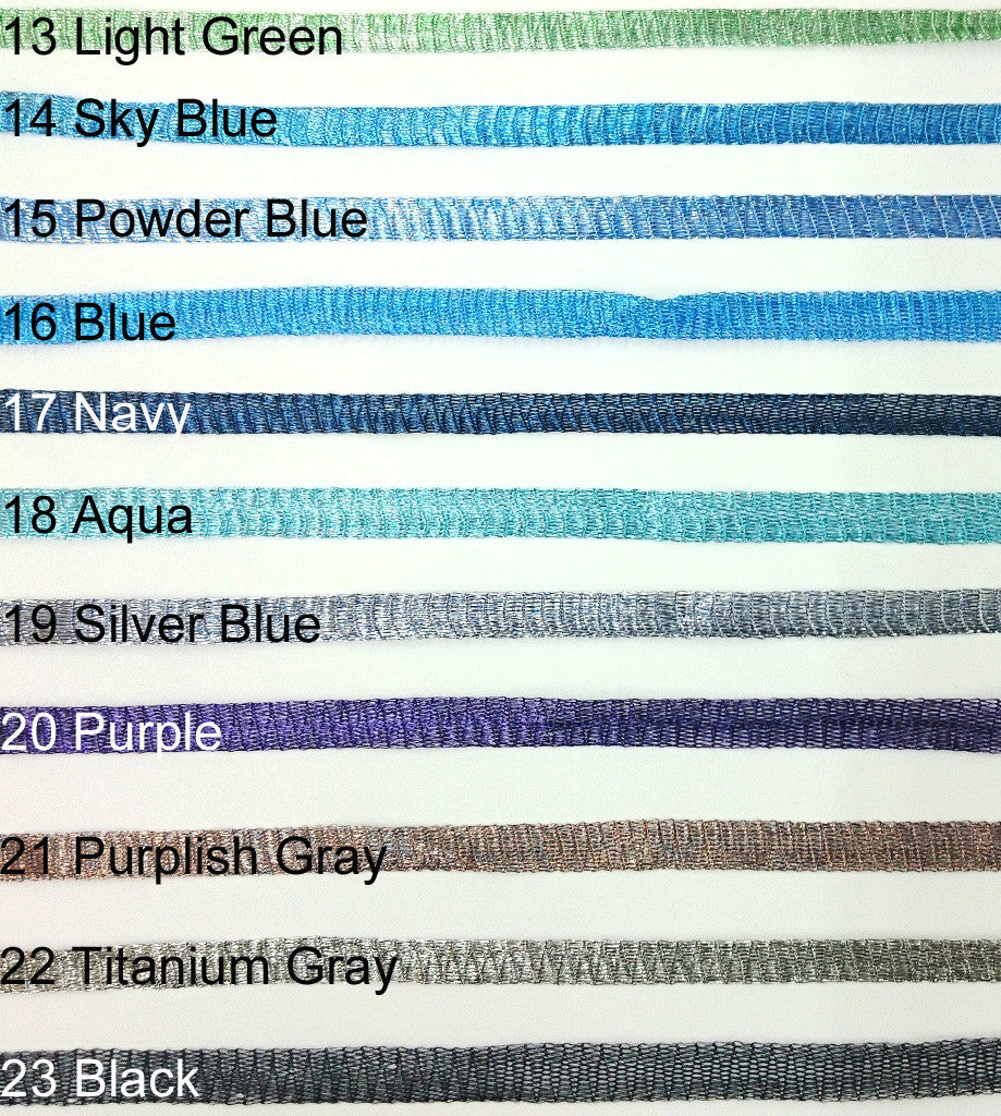 6mm Italian Wire Mesh Ribbon, Per Yard - amakeit bead 天富