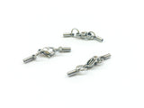 Cord End Stainless Steel Cap Clasp Set, 1.5mm Cord, 2 Sets - amakeit bead 天富