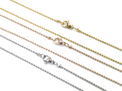 18“ 不鏽鋼項鏈 1.5mm波子鏈